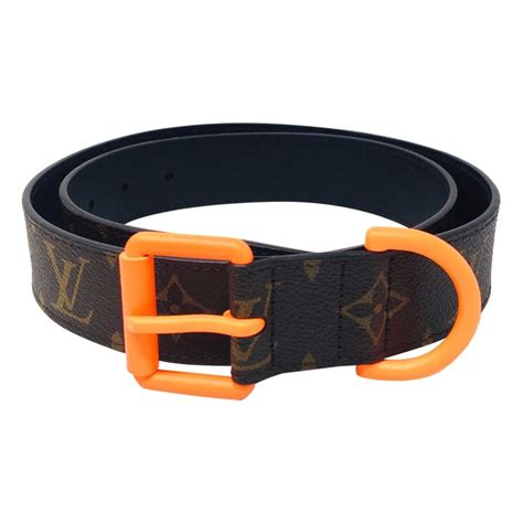 lv belt orange buckle|louis vuitton belt buckle only.